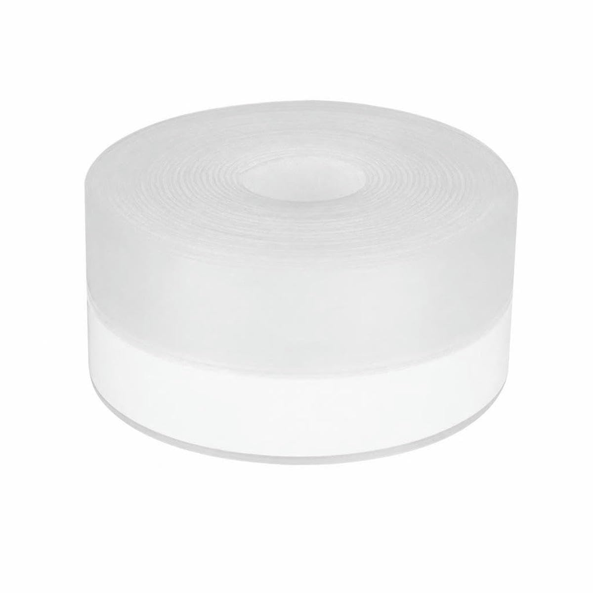 Silicone Weather Stripping Seal Door Tape, Weatherproof Soundproof for Door Frame or Window Bathroom Shower Glass Gaps-Clear 35mmx5mx2pc