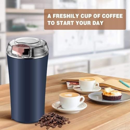 Image of Electric Spice & Coffee Grinder, 200W Stainless Steel Mixer Grinder for Masala & Herbs Grinding Machine for Dry Item, Push Button Control (200 ml) Not for Wet Masalas