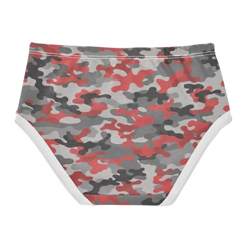 Red Camouflage Black Grey Toddler Girls Underwear 2t Cotton Panties Little Girl Designer Briefs Kids Undies2
