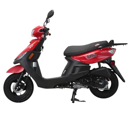 Image of X-PRO Bora 50cc Gas Moped Scooter for Adults - Automatic Transmission, 4‑Stroke Engine, Street Legal with Headlight, Rear Trunk, Front /Rear Suspension & DOT Tires