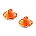 Lékué Pack Escalfador de Huevos, Acero Inoxidable, Naranja, 9,3 x 11 x 7,5 cm, 2 Unidades