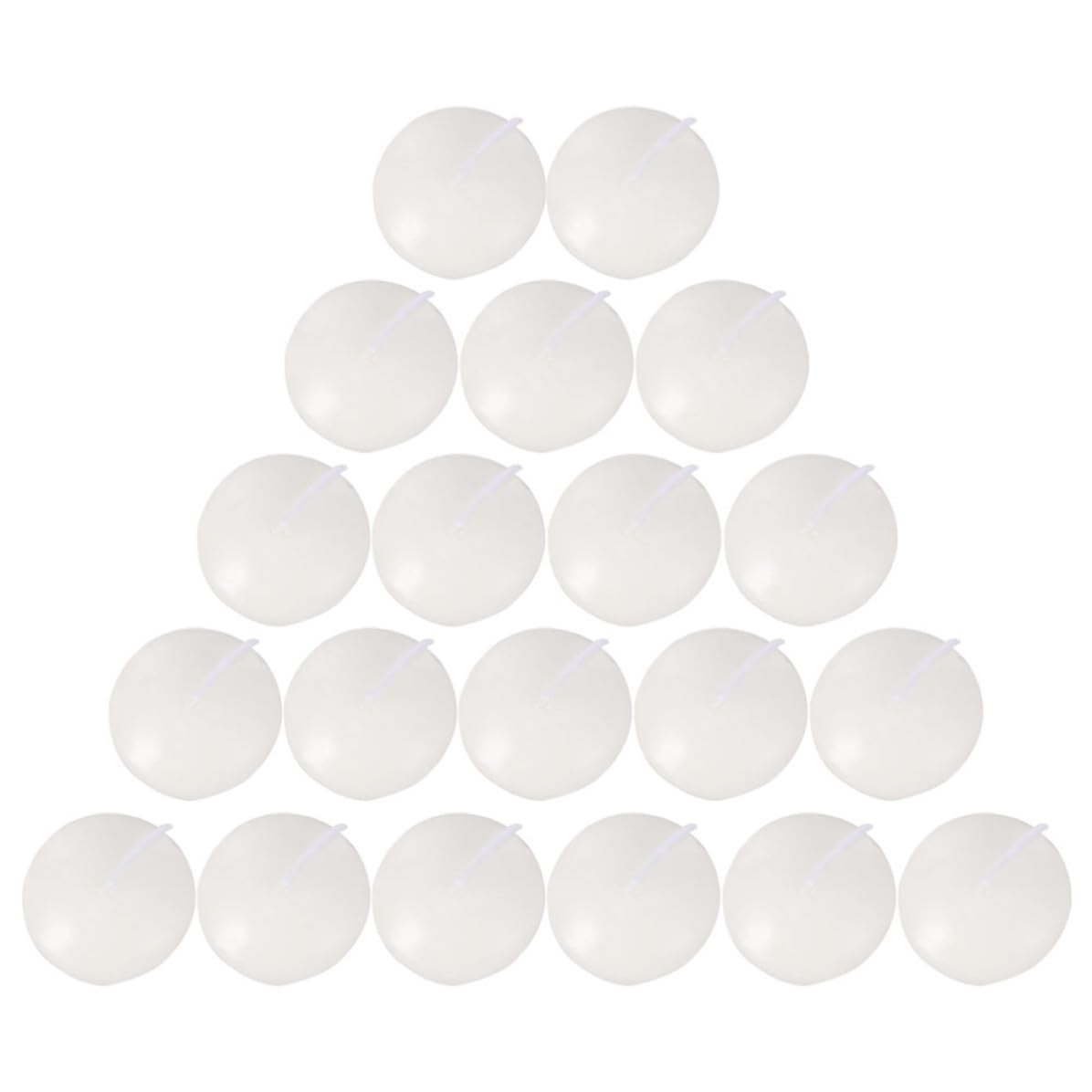 Alipis 100 Piezas Velas Flotantes Grandes, Velas Flotantes para Bodas, Parafina, Color Blanco, Esféricas Disco, Iluminación y Ambiente Cálido para Fiestas y Cortes de Luz