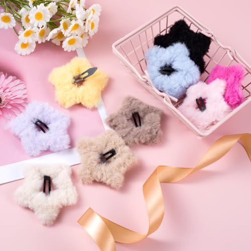 Joez Wonderful 9pcs Pinzas de Estrella Peludas de Colores miniatura 7