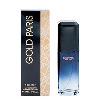 PARIS GOLD DESIGNER EDT Amber Fougere Aromatic fragrance for men. FOR MEN 3.4 OZ Eau de Parfum