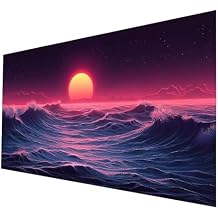 Sea Diamond Art Kits for Adults Sunset Diamond Painting 28 x 56 Inch, Dimond Color By Numbers for Adults, 5D DIY Rhinestones Cross stitch Embroidery Kit for House Wall Art Room Decor Gifts JXL-6037