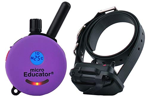 E-Collar Technologies ET-300 Series 1/2 Mile Remote Dog Training System + Free Colored Transmitter Skins Bundle (Purple)