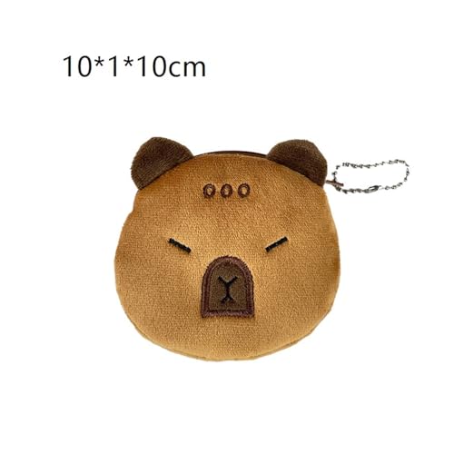 Plush Coin Purse Portable Sundries Storage Bag Capybara Pendant Children's Coin Bag(10 * 1 * 10_STYLEA)2