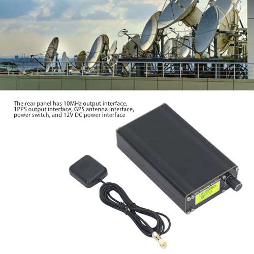 Oscilador Disciplinado Gps Ocxo 10mhz, Saída Quadrada Gpsdo Relógio Gps Dc12v para Instrumentos Deco