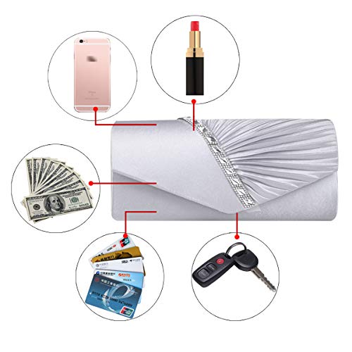 Image of Goclothod Evening Clutch Handbag Women Fashion Crossbody Shoulder Bag Chain Purse