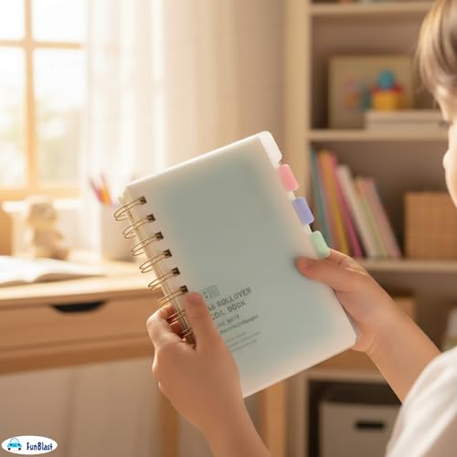 Image of FunBlast Diary for Girls - Spiral Notebook Diary, Ruled Notebooks for Boys & Girls, Cute Kawaii Stationery, Aesthetic A6 Size Journal Diary - 240 Pages (Light Green)