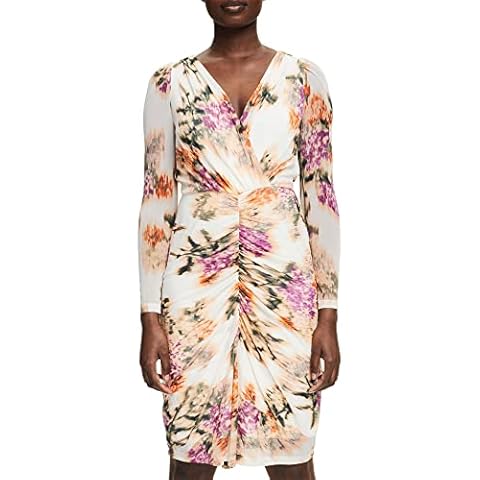 ESPRIT Damen 042EO1E327 Dress, 113/OFF White 4, M Cover