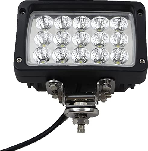 BRIGHTUM LED Arbeitsscheinwerfer weiß12V 24V Reflektor work light Scheinwerfer Arbeitslicht Offroad SUV UTV ATV Arbeitslampe - Traktor - Bagger (45W)