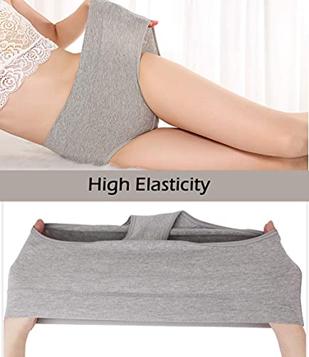 Image of UMMISS Womens Underwear,Cotton High Waist Underwear for Women Full Coverage Soft Comfortable Briefs Panty Multipack