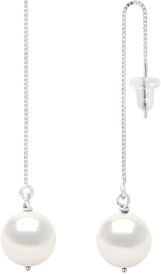 Orecchini Donna In Argento 925 Con Perla Naturale Di Rio - Perle Coltivate D'Acqua Dolce 5mm, Ipoallergenici, Con Borsa Regalo