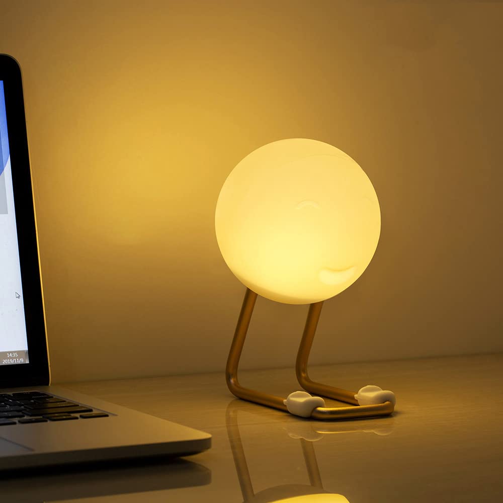 Luz De Noche LED Para Niños Luz De Noche De Bebé Regulable Silicona Con Interruptor Lámpara De Noche Para Dormitorio Carga USB Lámpara De Noche Portátil Lámpara De Escritorio