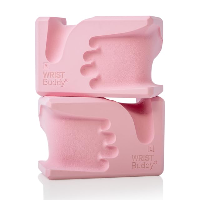 Image of WRISTBuddy Hand-Shaped Ergonomic Yoga Blocks for Optimal Wrist Support During Yoga, Pilates, Pushups, Planks, and Handstands - Patented Non Slip Blocks for Enhanced Stability and Comfort.