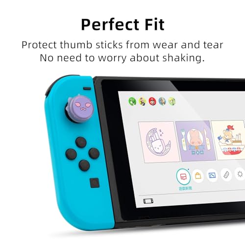 Image of GeekShare Halloween Greedy Ghost Thumb Grip Caps Soft Silicone Joystick Cover Compatible with Nintendo Switch /OLED /Switch Lite,4PCS