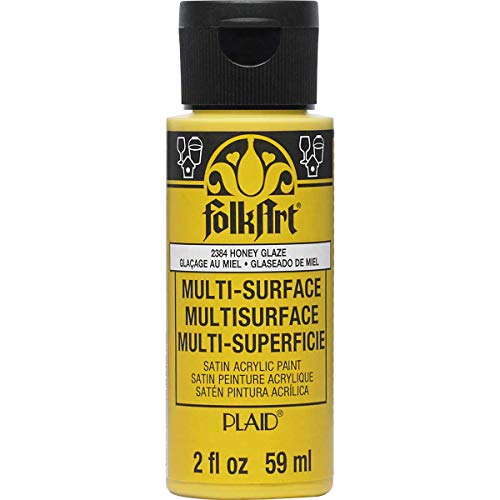 Image of FolkArt Multi Surface Acrylic Paint, 2 oz, Honey Glaze 2 Fl Oz
