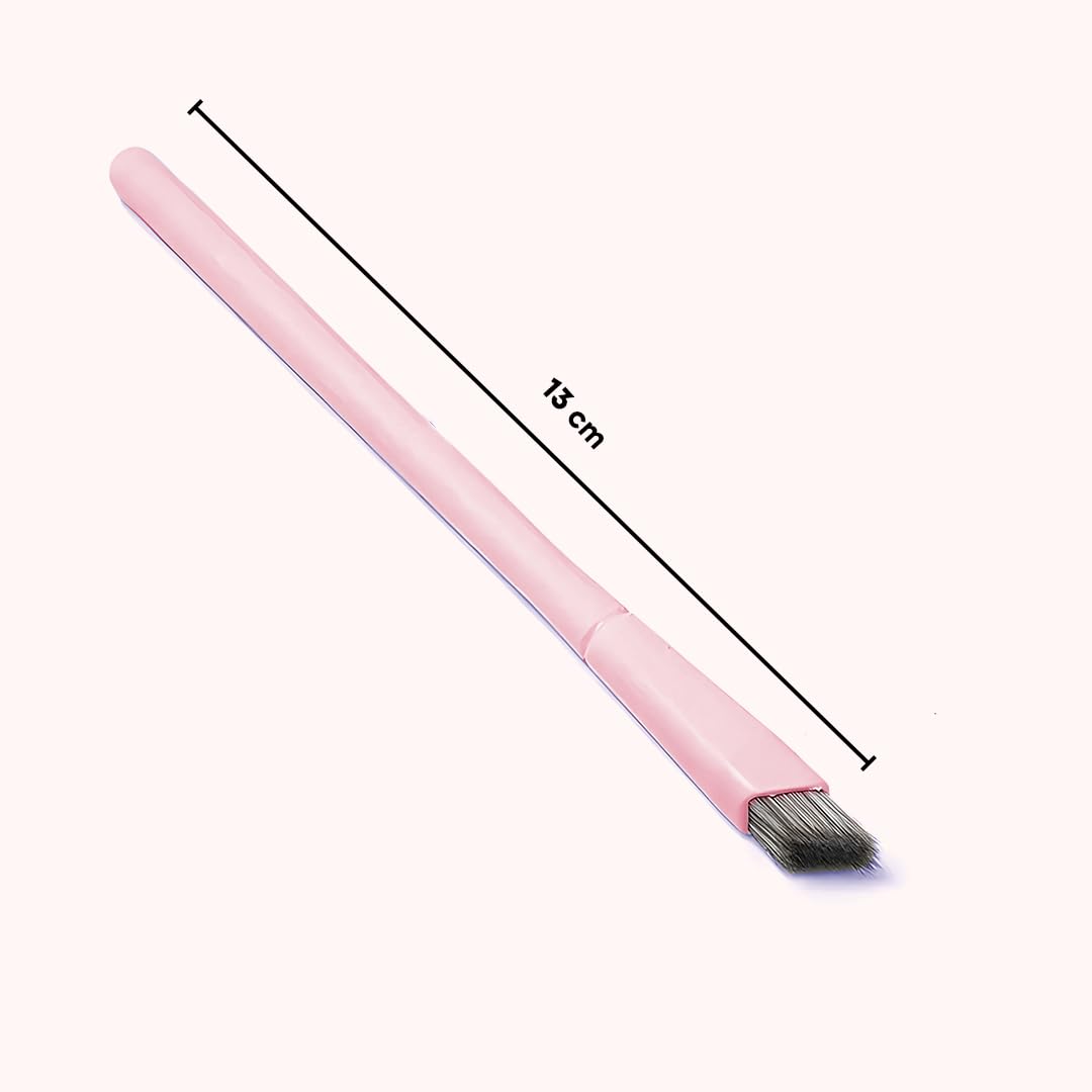 Gleva Multi-Function Eyebrow Brush, Professional Realistic Eyebrow Brush, Square Angled Eyeliner Eyebrow Brush, Stroke Brow Stamp Brush, Filling & Shaping Eyebrows Enhancers Brush(Light Pink) 1