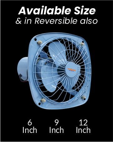 Image of Altino Heavy Duty Fresh Air Exhaust Fan for Industrial, Kitchen, Home, etc| High Speed Motor, Energy Efficient, Low Noise Operation & Easy to Clean, 1 Yr Warranty (Grey, 12 Inch, Ultra Hi-Speed)