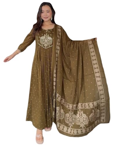 Robe ethnique manches 3/4 pantalon évasé kurta imprimé viscose femme