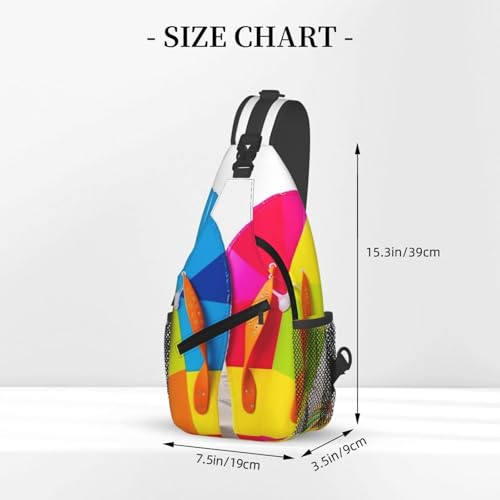 Bolso cruzado de pecho estilo sling para hombre y mujer miniatura 3