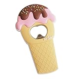 TOBBOMEY Magnetischer Flaschenöffner Eiscreme Design Kleiner Praktischer Bieröffner mit Kühlschrankmagnet Farbenfrohes Robustes Küchenzubehör für Zuhause Party und