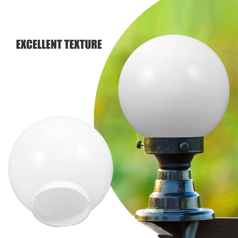 Pantalla De LáMpara AcríLica EsféRica 11.81In Cubierta De Luz De Globo Repuesto Para JardíN Exterior Y Patio DecoracióN Moderna