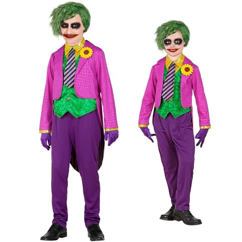 W WIDMANN MILANO Party Fashion - Costume enfant Evil Clown, Joker, Psycho, Killer, Halloween