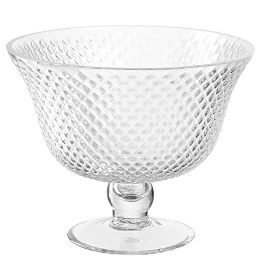 Leonardo Poesia decoratieve schaal van glas, bloemenvaas met voet, hoogte 19,5 cm, helder, 076435