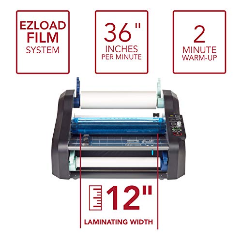 Gbc Thermal Roll Laminator, Ultima 35 Ezload, 12" Max. Width, 1 Min Warm-Up (1701680) , Blue #TOP2