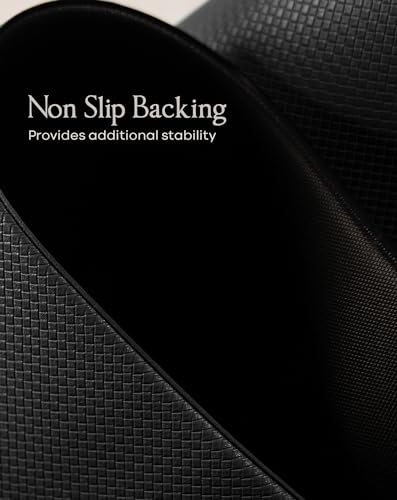 Image of Anti-Fatigue Kitchen Mat Set - 2-Piece Memory Foam Cushioned Mats for Standing - Black, 18x30 & 18x60, 0.4 in Thick, Waterproof, Non-Slip - Homergy