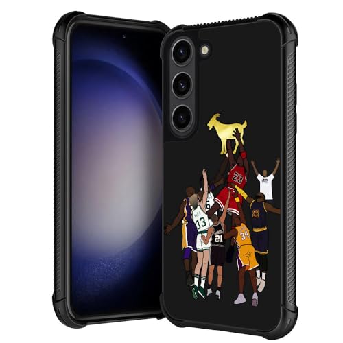 Compatible with Samsung Galaxy S25 S24 Case,Basketball Player 35 Pattern for Boys Man,Soft TPU Bumper Desgin Anti-Scratch Shockproof 6.2-inch