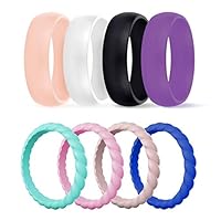 Algopix Similar Product 9 - Silicone Wedding Ring for Women