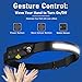 Nessciera Headlamp Rechargeable (3-Pack), LED Head Lamp Flashlight, 230° Wide Beam Headband Light, 400 Lumen Super Bright, Waterproof Headlight, 5 Modes for Running, Fishing, Hiking, Camping