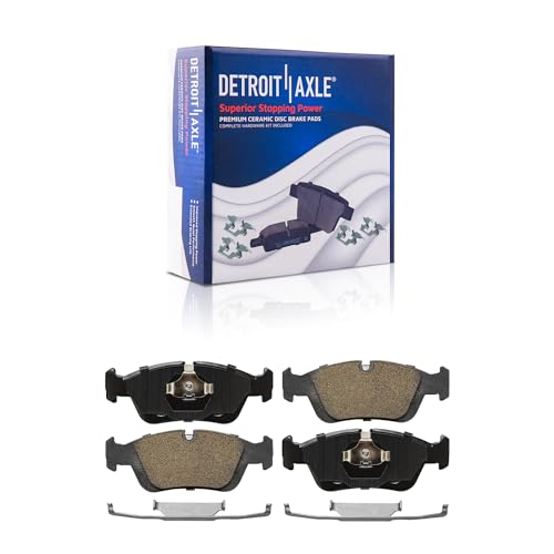 Image of Detroit Axle - Front Brake Pads for BMW 318i 318is 318ti 320i 325i 325is 328i 328is Z3 Z4, Ceramic Brake Pads Replacement