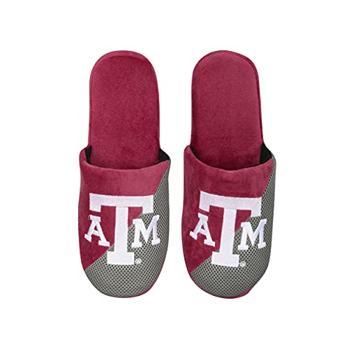 Image of FOCO Oklahoma Sooners NCAA Mens Team Logo Staycation Slippers