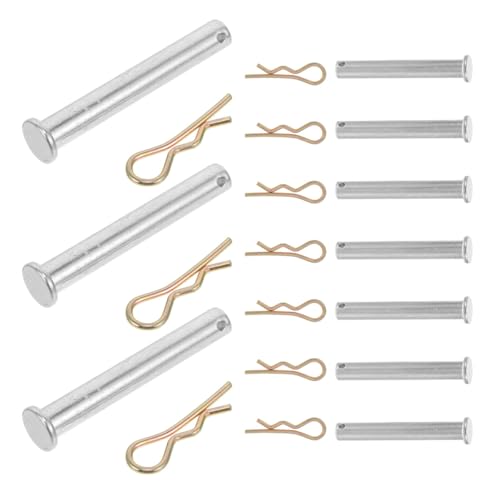 IWOWHERO Pasador de Bloqueo para Andamio de 11 Mm Diámetro y 70 Mm Longitud, Clavija de Fijación Metálica con Clip de Sujeción Rápida, Herraje Resistente para Montaje Seguro en
