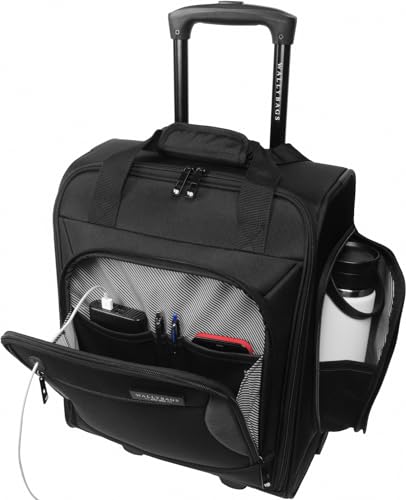 WallyBags Solutions 16” Underseat Bag with Padded Laptop and Electronics Pockets