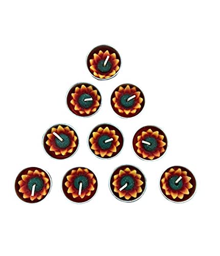 Sunflower Tealight Candles Scented Tea Lights Aromatherapy Relax Candles For Birthday Party And Wedding Favor Decoration Pack Of 10 Pcs. #TOP1