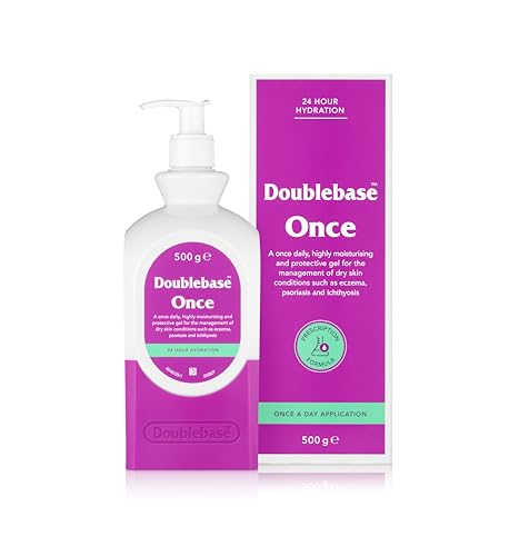 Doublebase Once Emollient Gel. Once-daily highly moisturising protective gel for eczema psoriasis and ichthyosis. 500g