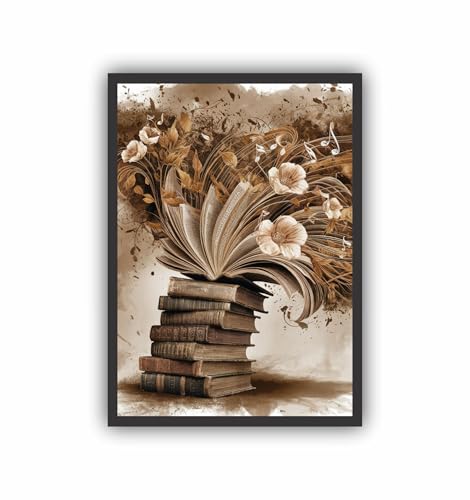 Quadro Decorativo Livros Leitura (45x33)