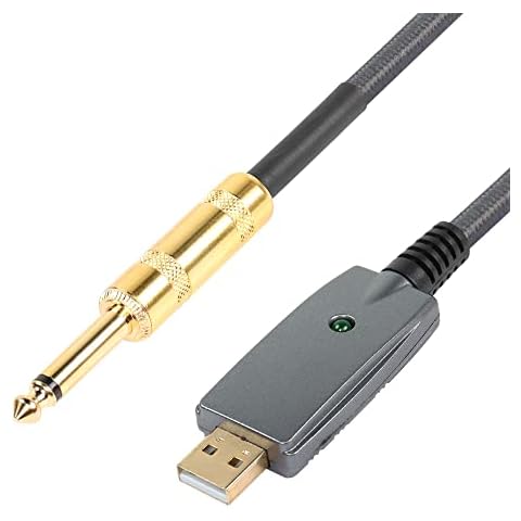 SinLoon Cable USB a conector de guitarra USB a 6,35 mm de 10 pies thumbnail