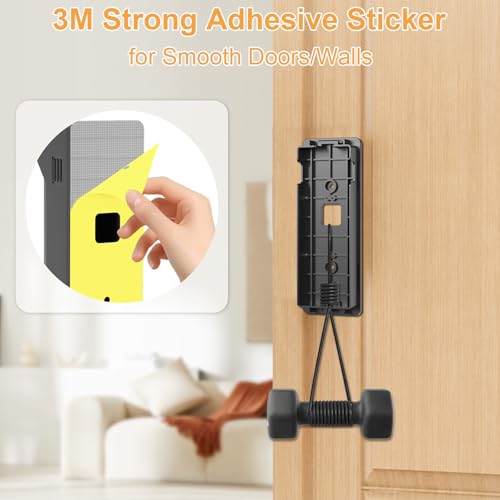 Image of No-Drill Adhesive Mount - 2026 New Upgraded for Ring Battery Doorbell /Plus /Pro (2nd Gen-Newest Model), Camera Door Mounting Holder Bracket Accessories Easy Installation for Apartments Office Houses