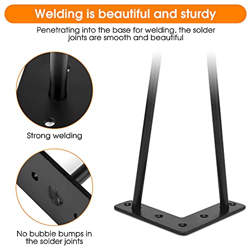 Gambe da tavolo in metallo, 4 gambe da scrivania