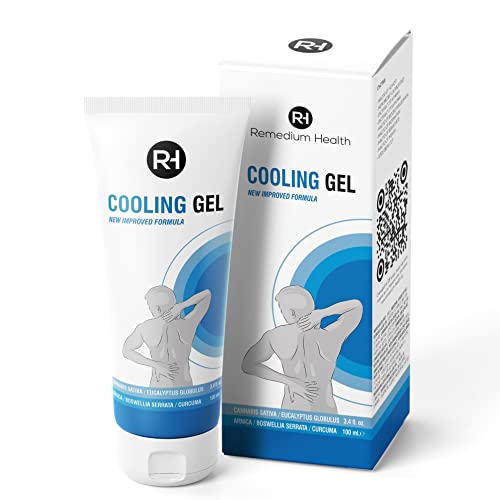 Gel de cáñamo para Alivio Activo para Articulaciones y Músculos, lesiones, esguinces y cepas de tendones. Adecuado para su uso en procedimientos de fisioterapia (100ml)