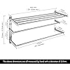 Amazon.com: KES Bathroom Towel Rack 3 Tier with Double Towel Bar 24 ...