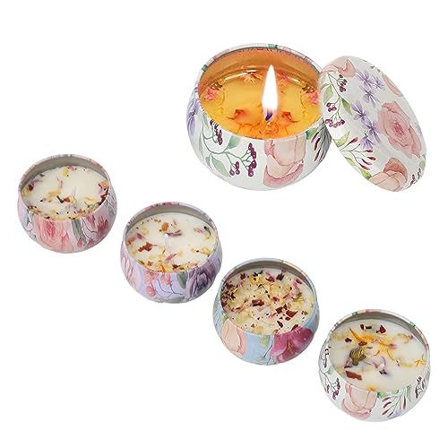 Conjunto de velas perfumadas de 4 unidades, vela de aromaterapia, cera de soja natural, conjunto de