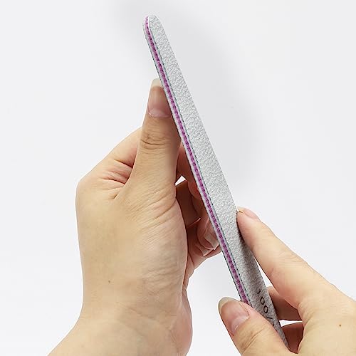 25 Count Nail Files For Acrylic Nails 100/180 Grit Reusable Fingernail File Emory File Double Sided Emery Boards For Nails #TOP3