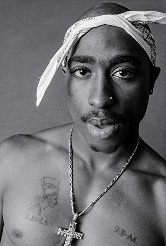 Tupac Shakur Portrait Poster - Authentic Full Size 24x36 Rapper Wall Posters by HIP HOP IMAGES